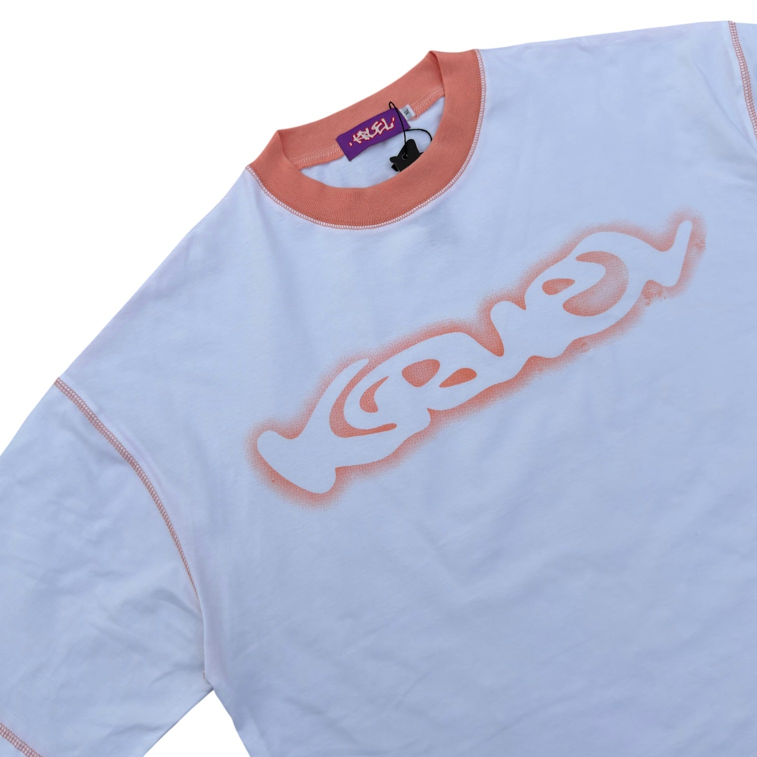 White Blossom Ringer Tee